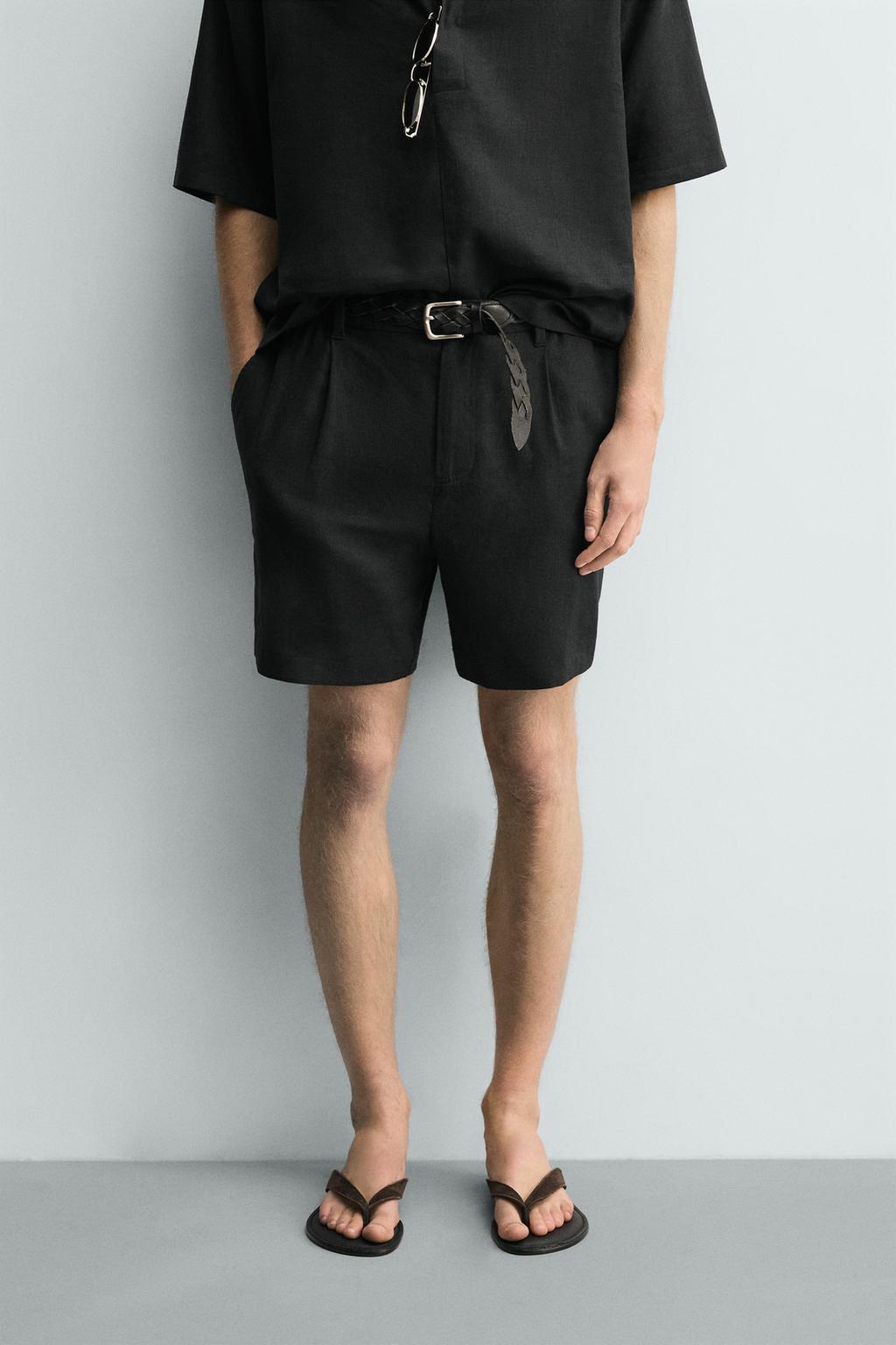 VISCOSE BERMUDA SHORTS