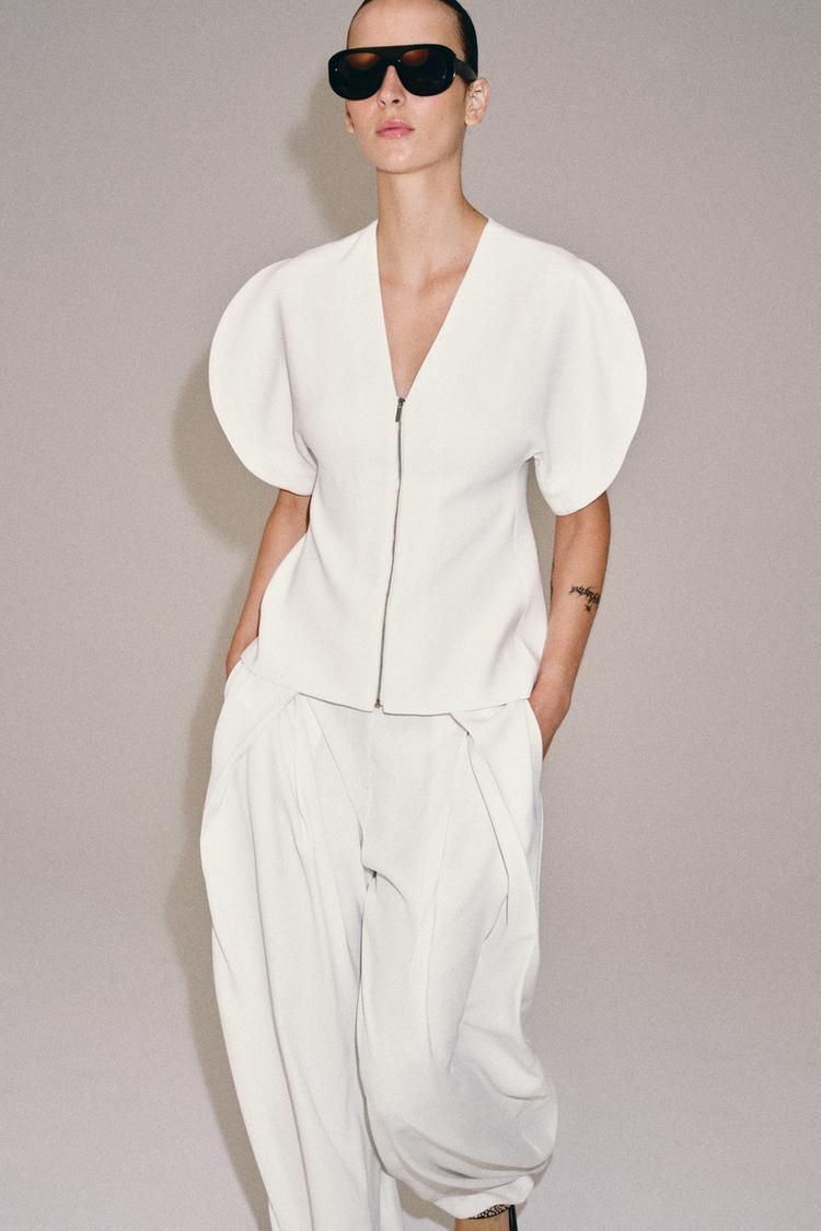 Top with a v-neck