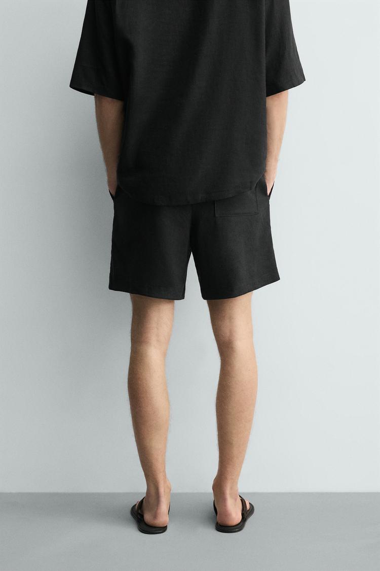 VISCOSE BERMUDA SHORTS