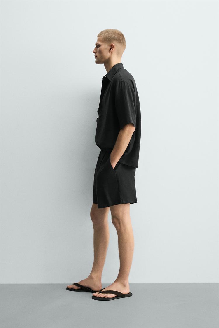 VISCOSE BERMUDA SHORTS