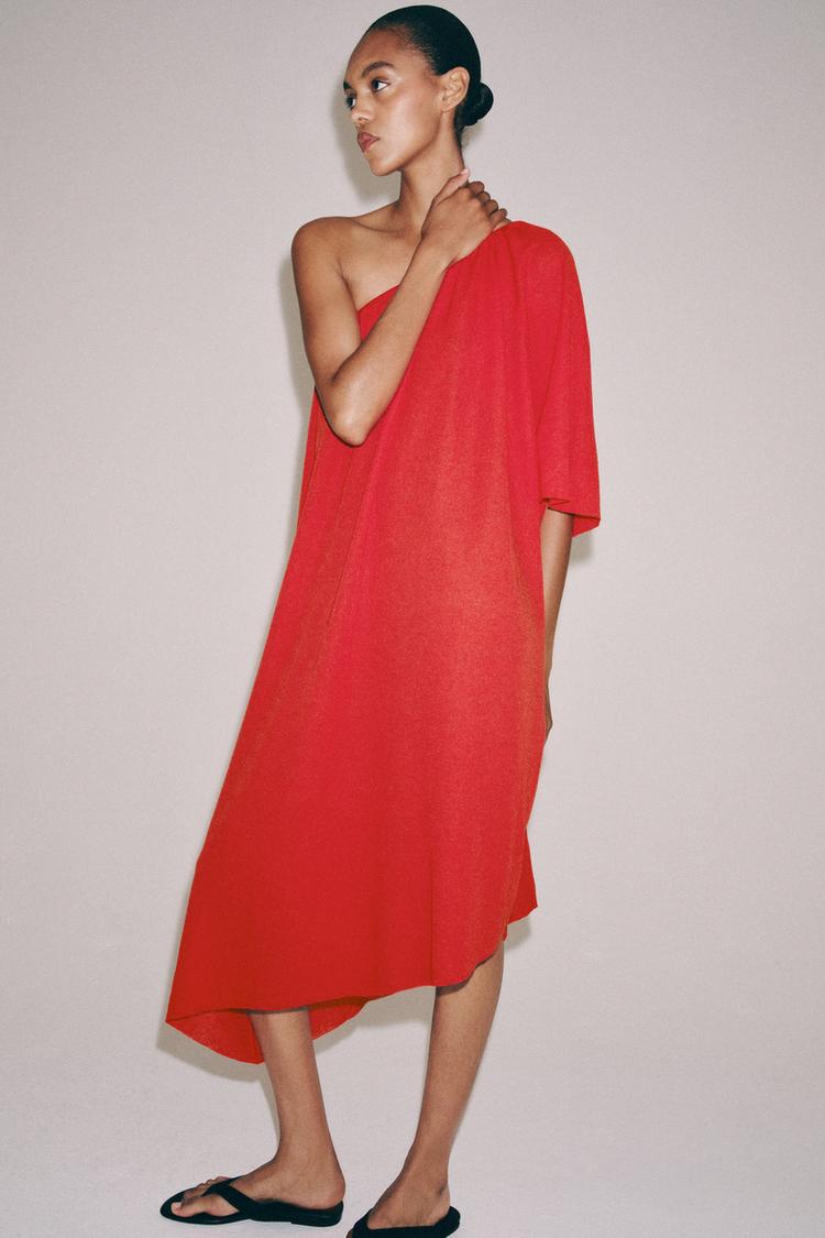 ASYMMETRIC KNIT DRESS